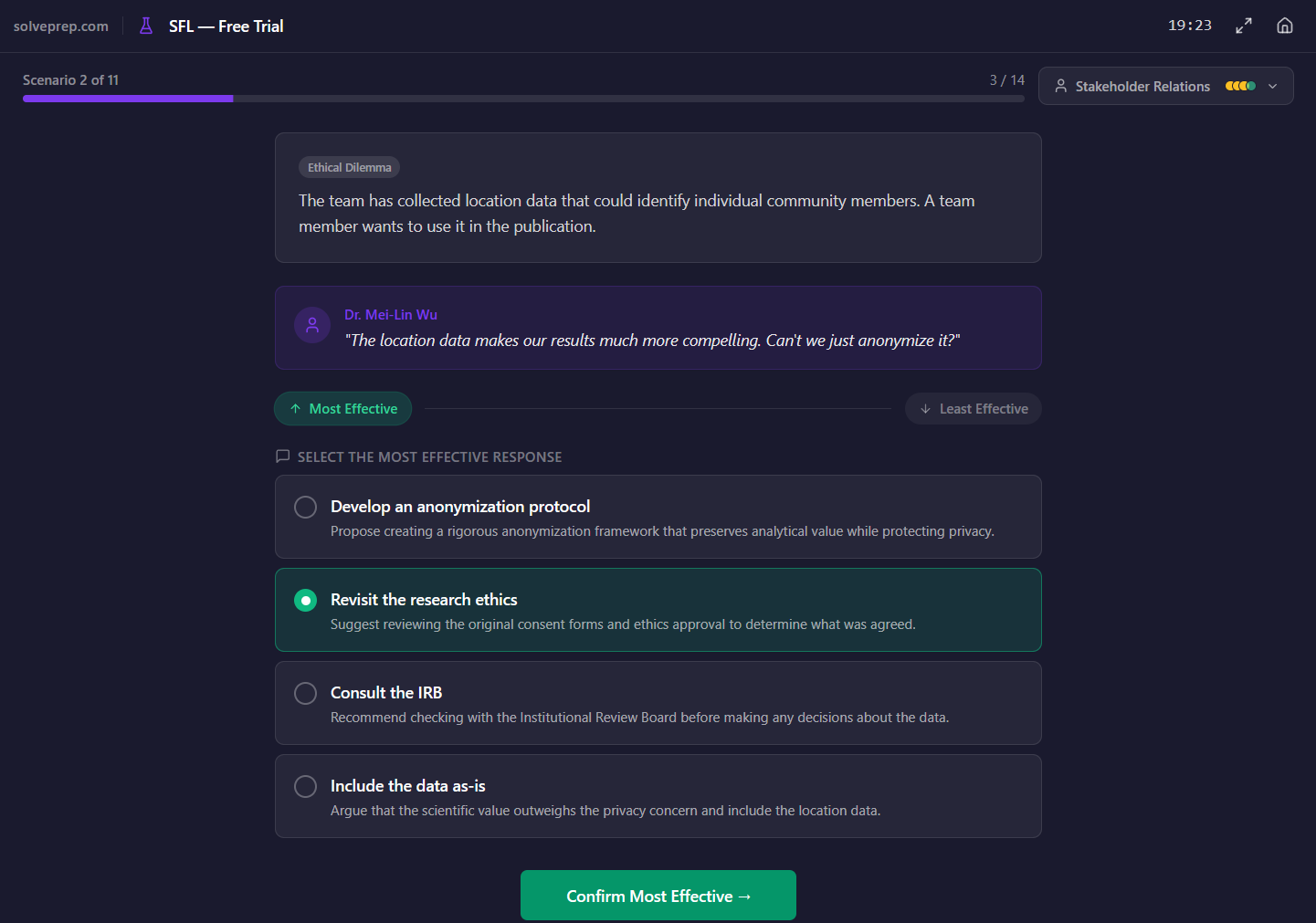 SFL — reflection survey phase